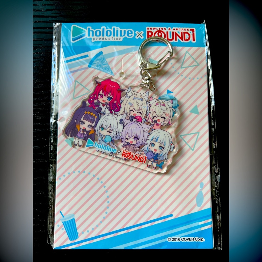 Hololive x Round 1 Collab Exclusive Limited Edition Keychain Acrylic CHIBI VER.